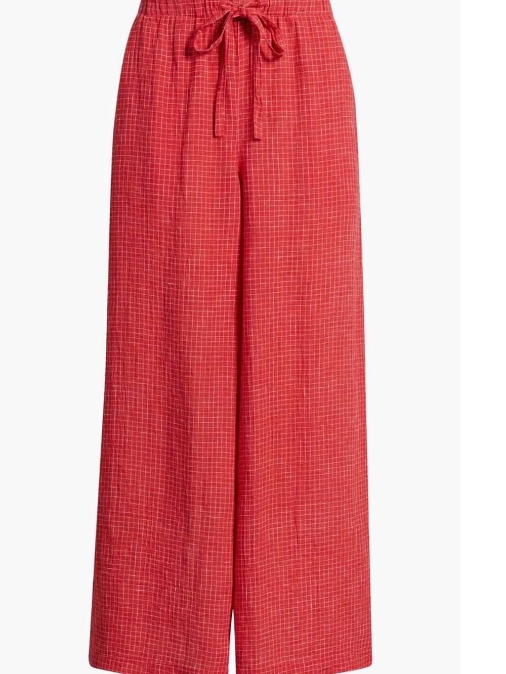 Eileen Fisher Window Pane Check Wide Leg Ankle Pants - New without tag! - Picture 4 of 10